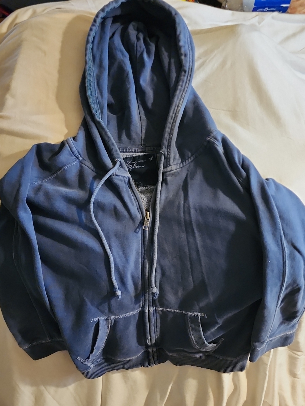 American Eagle Outfitters Kids Navy Zip-Up Hooded Jacket